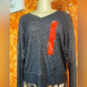 Buffalo David Bitton Charcoal V-Neck Sweater